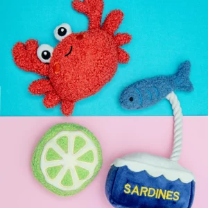 Ocean Munch Bunch Squeaky Plush Dog Toy