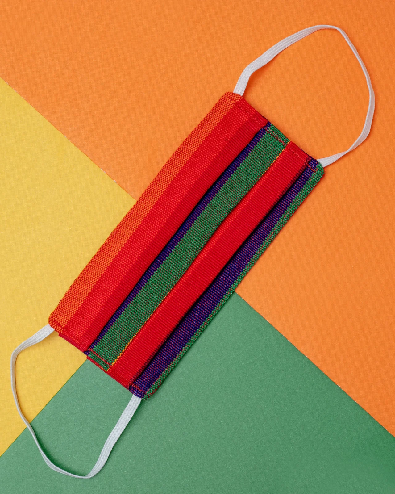 Human Face Mask in Rainbow Stripe <>
