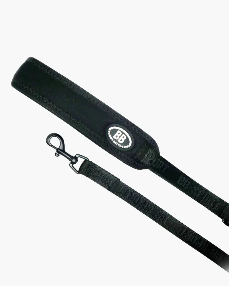 Buddy Belt Sport Leash in Black