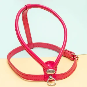 Italian Leather Dog LEASH in Fuchsia Pink (LEASH Only) <>