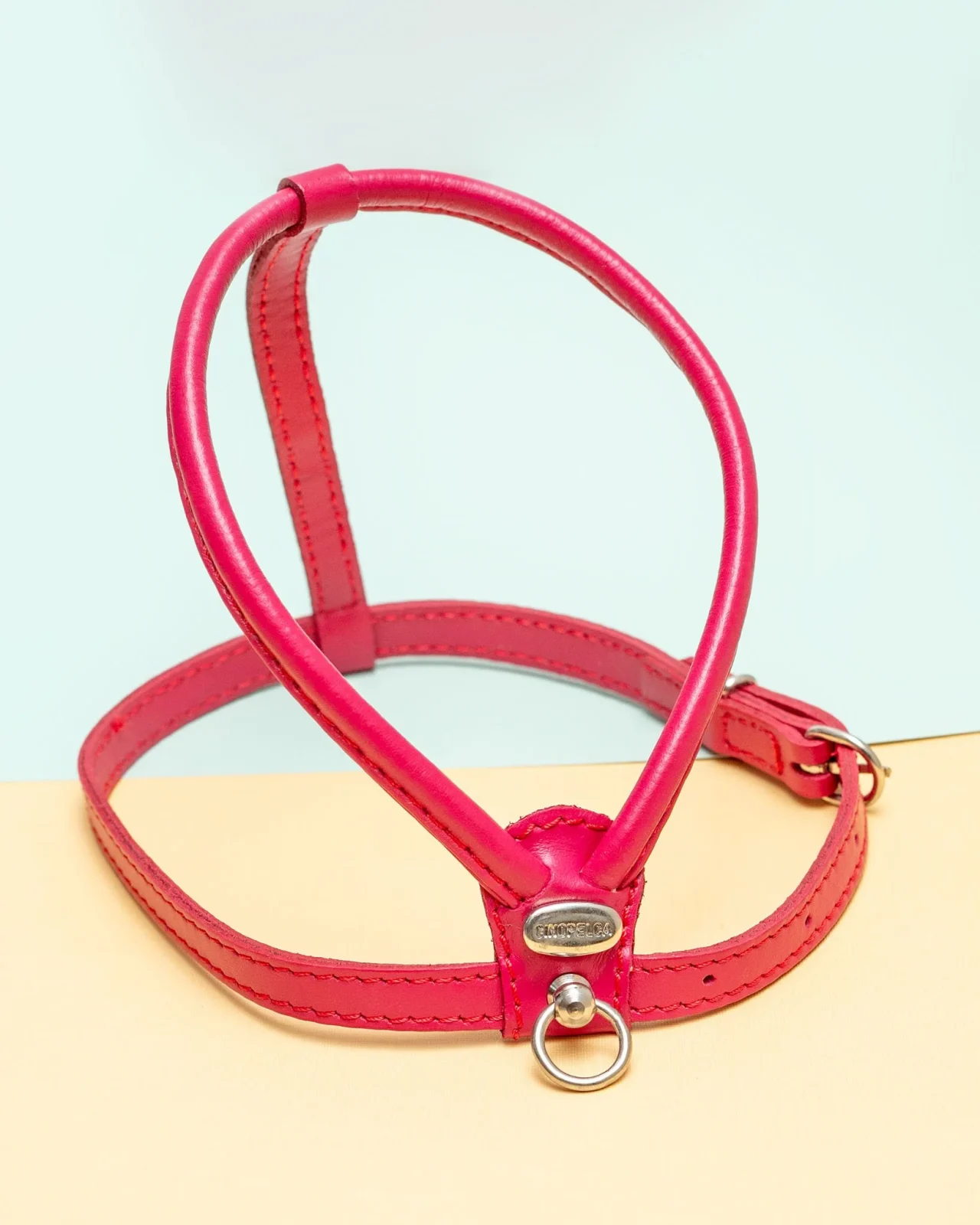 Italian Leather Dog LEASH in Fuchsia Pink (LEASH Only) <>