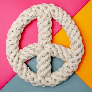 Peace on Earth Rope Dog Toy