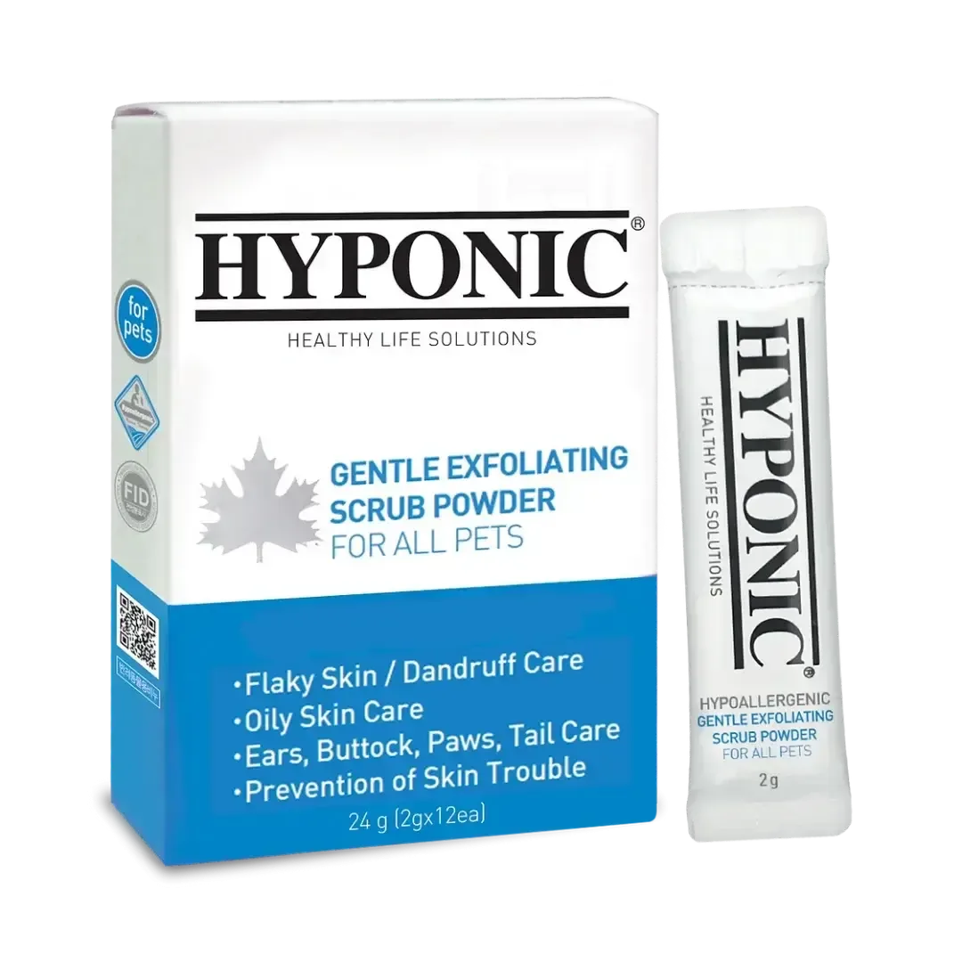 Gentle Exfoliating Scrub Powder for all pets 24g (2g X 12pack) by Hyponic