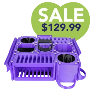Custom Cube Tool Caddy Purple by Vanity Fur