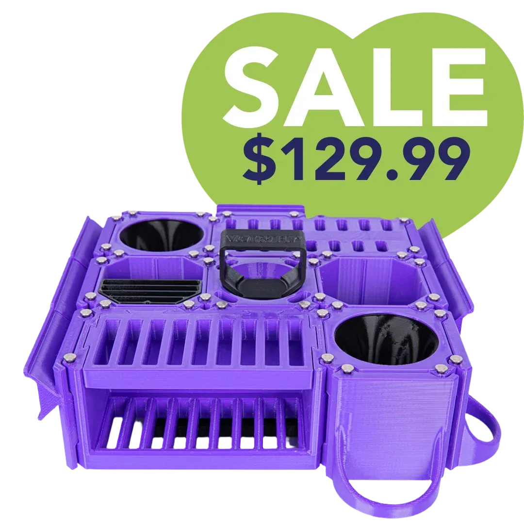 Custom Cube Tool Caddy Purple by Vanity Fur