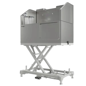 50" Dog Grooming Electric Tub with Sliding Door White by Waggz