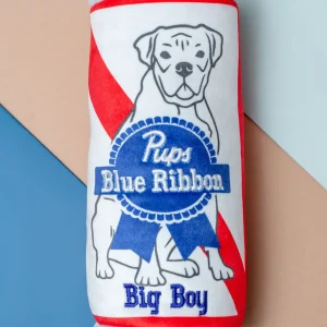Pups Blue Ribbon Dog Crinkle Plush Toy