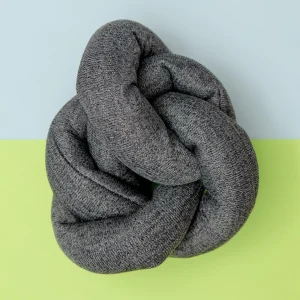 Nou Interactive Crinkle Dog Toy in Charcoal Grey