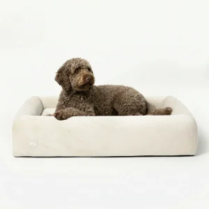 Premium Orthopedic Memory Foam Dog Bed - Beige (Large) (LP)
