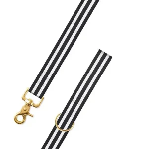 Black & White Stripe Dog Leash (Made in the USA) (FINAL SALE)