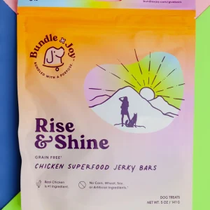 Rise & Shine Chicken Superfood Jerky Dog Treats (Made in the USA)