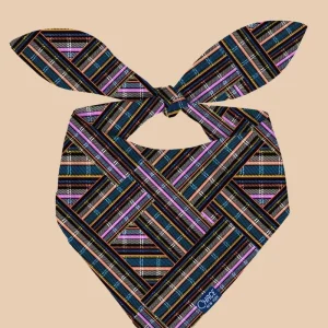 Funky Plaid Dog Bandana (FINAL SALE)