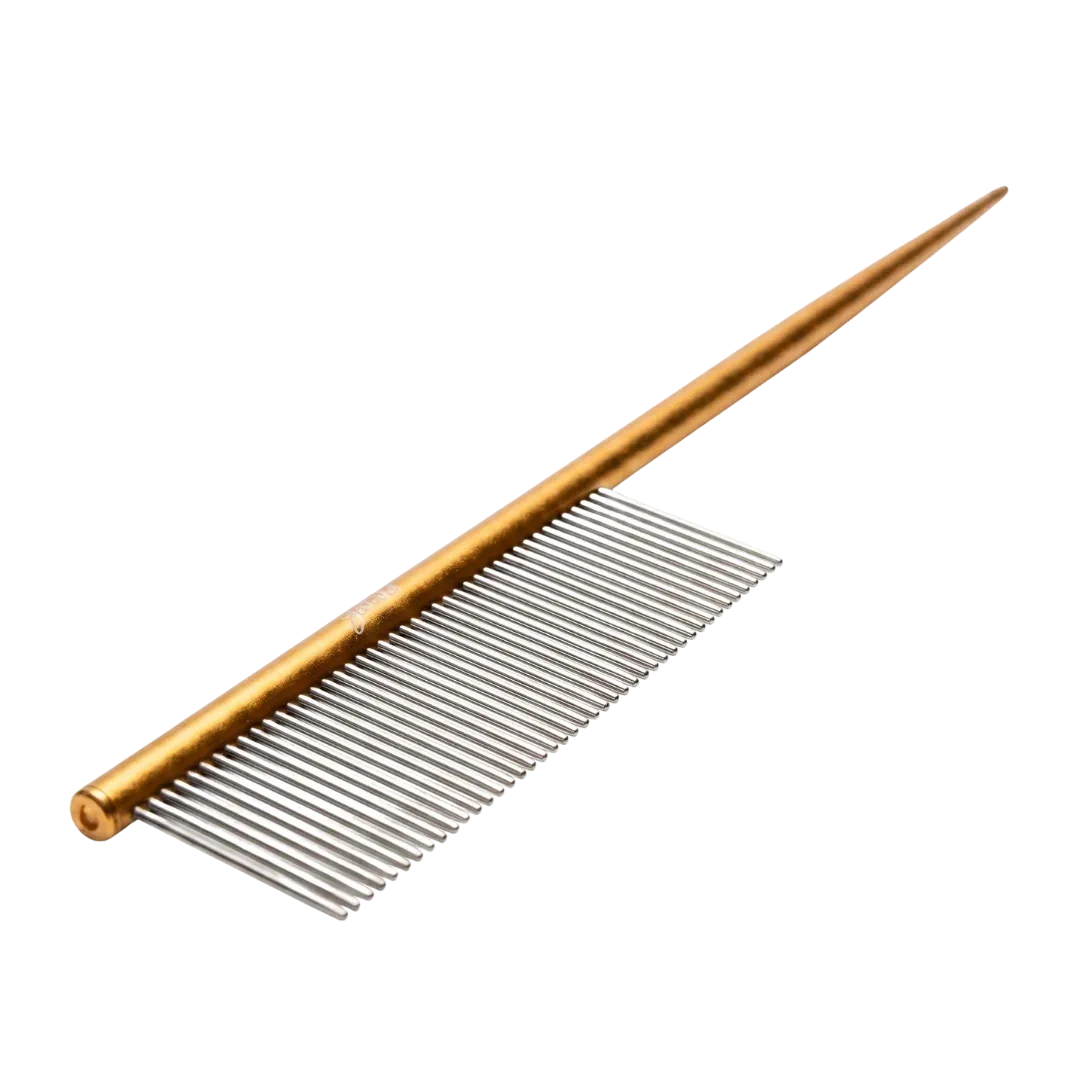 7.5" Rat Tail Comb Rose Gold by Zolitta - Image 2
