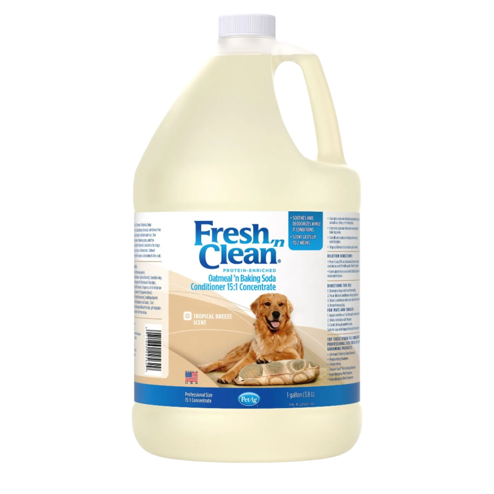Oatmeal ’n Baking Soda Conditioner Tropical Breeze Scent 15:1 Concentrate Gallon by Fresh 'n Clean