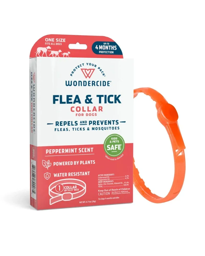 Natural Essential Oils Flea + Tick Collar for Dogs