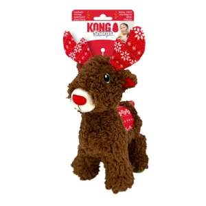 KONG Holiday Sherps Reindeer Dog Toy Medium