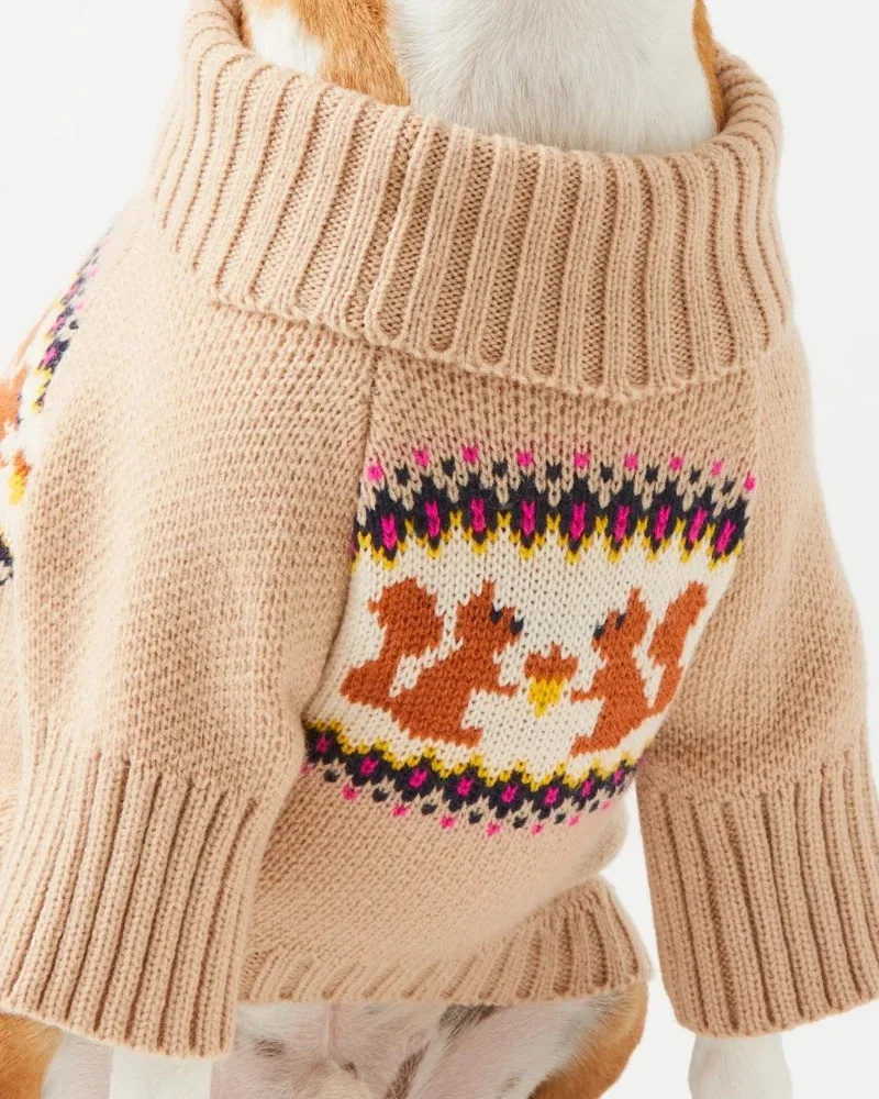 Squirrel Knit Dog Sweater (FINAL SALE) - Image 2