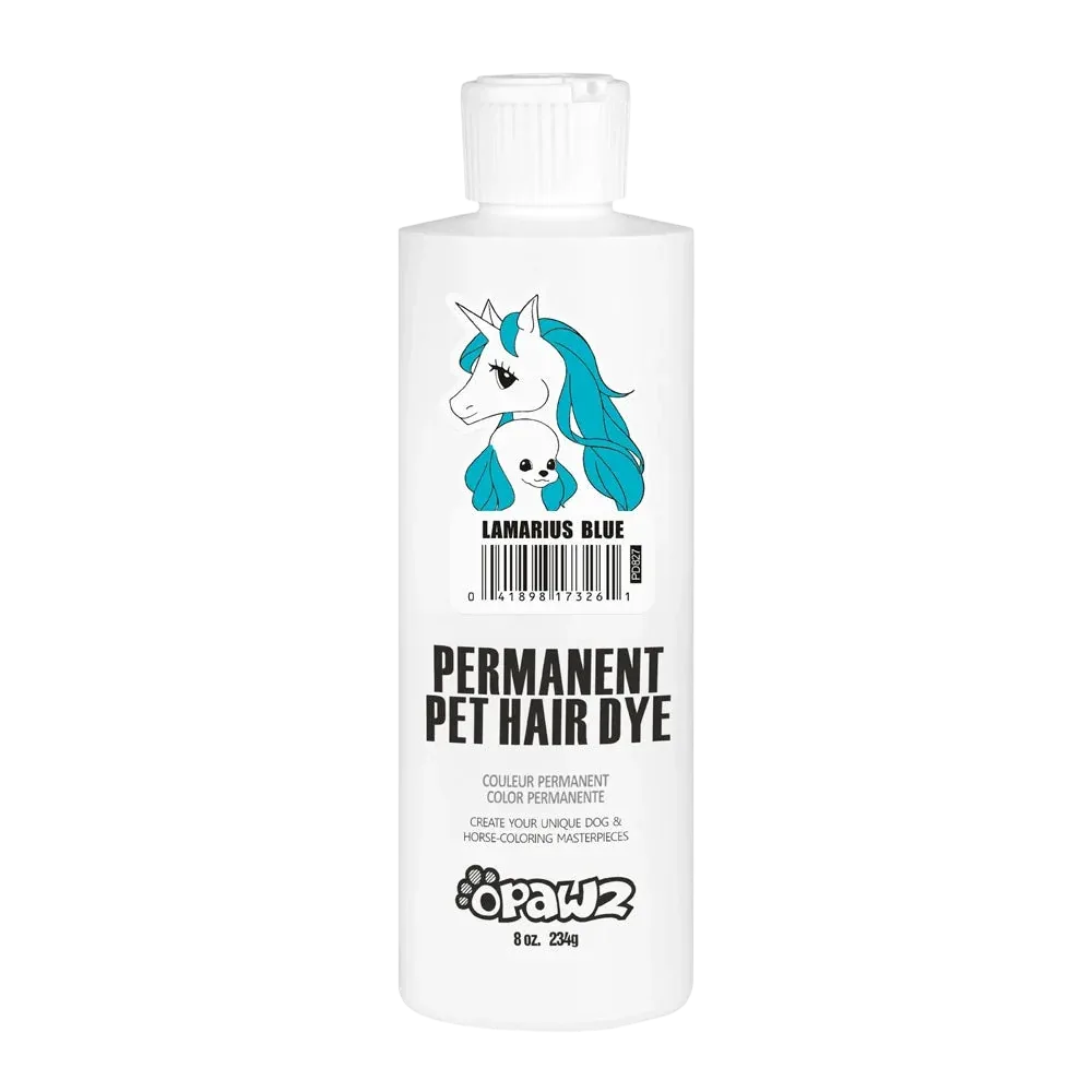 Permanent Dog Hair Dye Lamarius Blue 8oz by Opawz