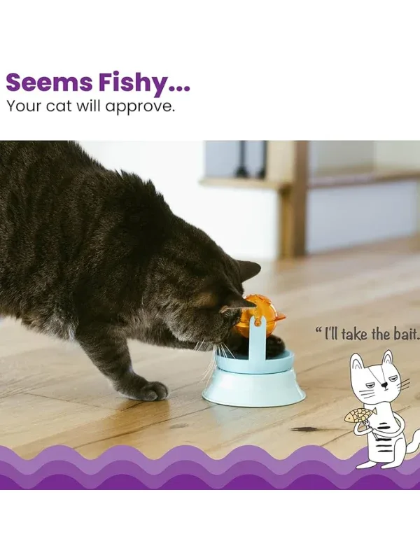 Spin the Fish Cat Treat Toy - Image 2