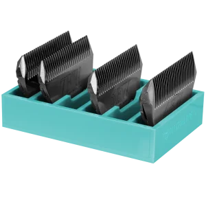 Mini Wide 6 Blade Holder Aqua by PetStore.Direct