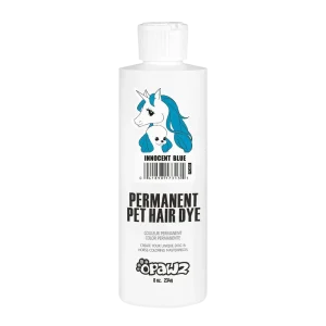 Permanent Dog Hair Dye Innocent Blue 8oz by Opawz