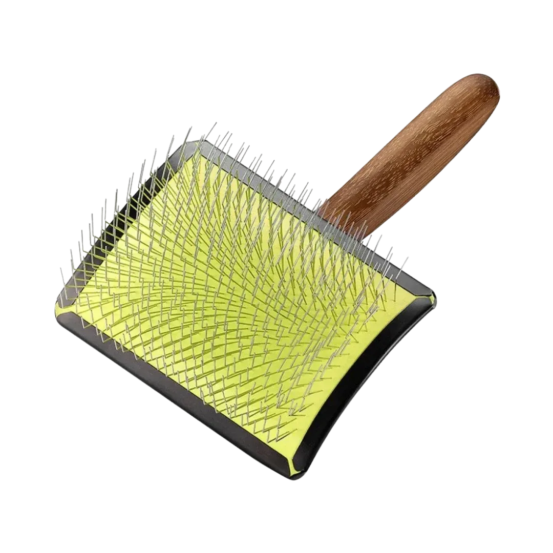 Maya Curved Slicker Brush Short Pin Large by Artero - Image 2