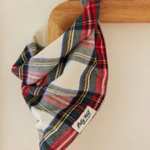 Emerson Plaid Flannel Dog Bandana (Made in the USA)