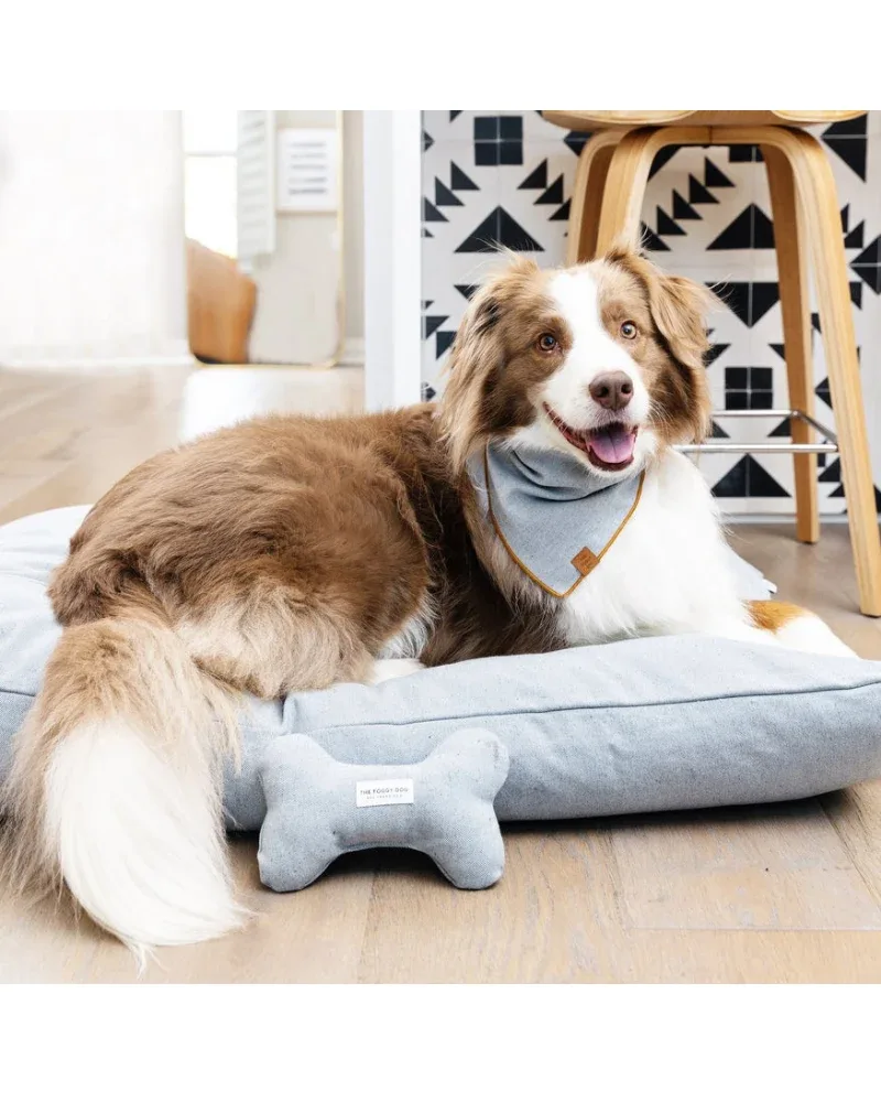 Upcycled Denim Bone Dog Squeaky Toy (Made in the USA) (FINAL SALE) - Image 2