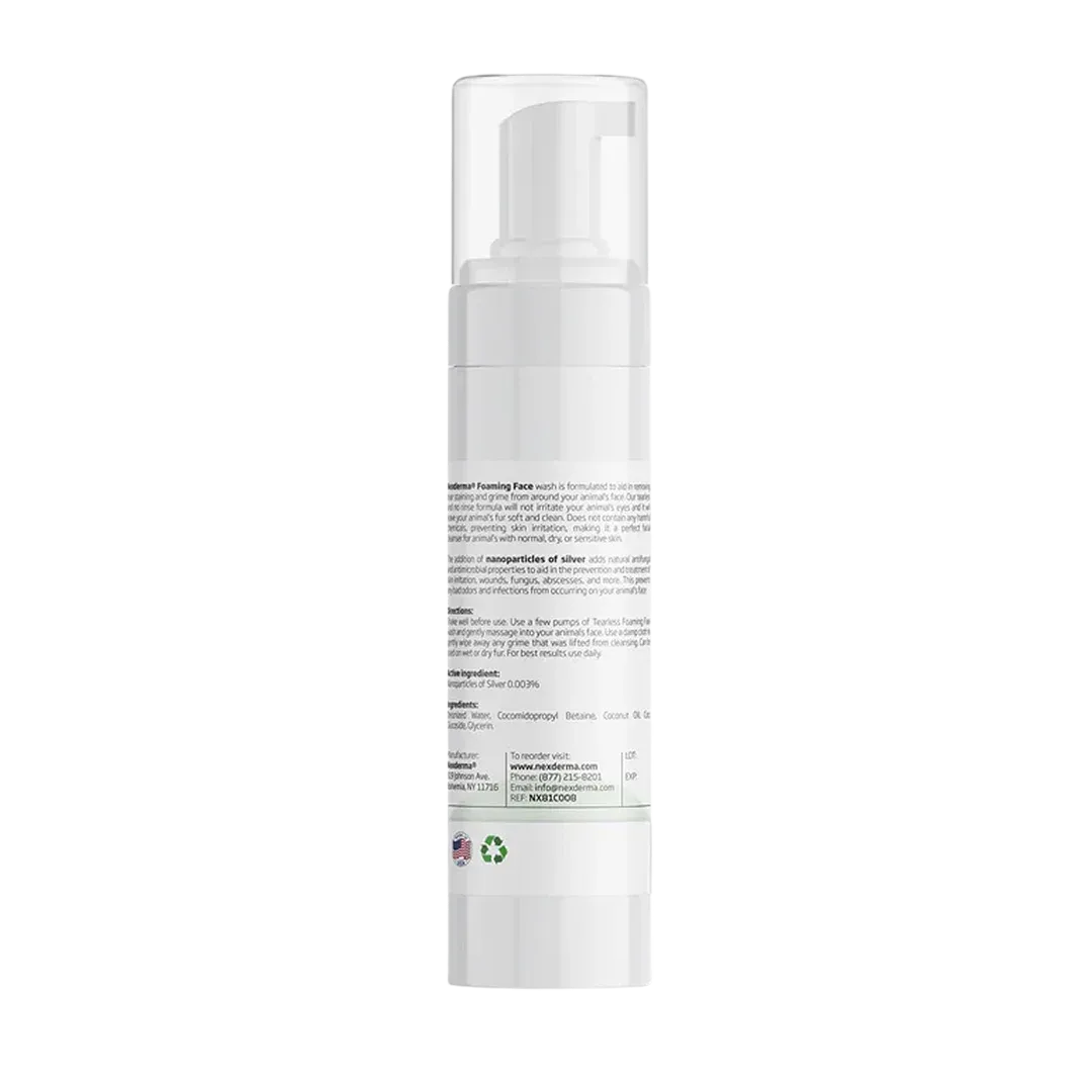 Tearless Foaming Face Cleanser 8oz by Nexderma - Image 2