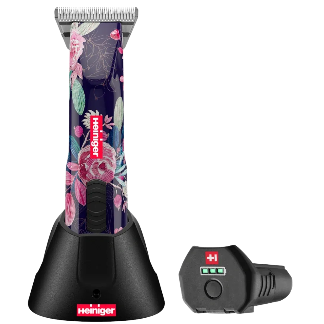 Limited Edition Flower Opal Cordless Clipper with 30W, and One Battery by Heiniger