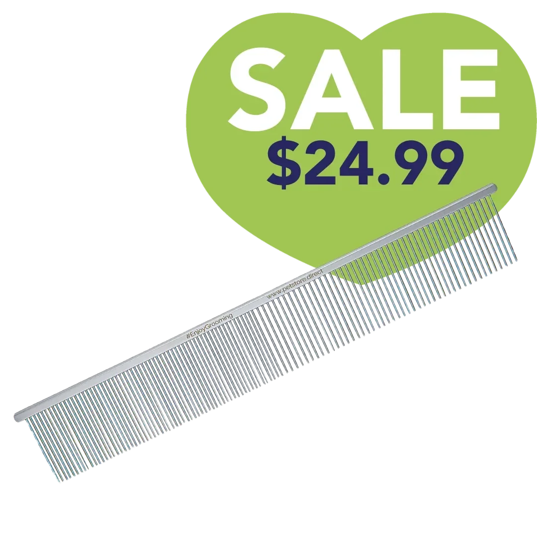 9" 50/50 Fine Fluffing Comb Limited Edition by PetStore.Direct