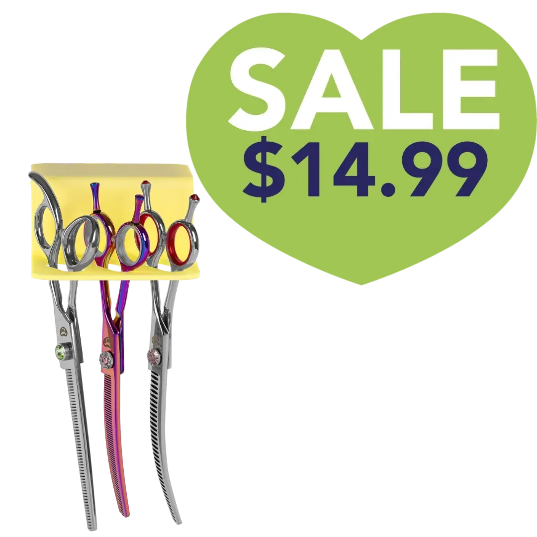 Secure Stick 3 Shear Holder Yellow by PetStore.Direct