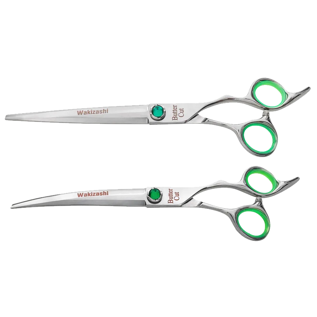 Wakizashi Stainless 8.5" Straight and Curve Shear Set by Geib