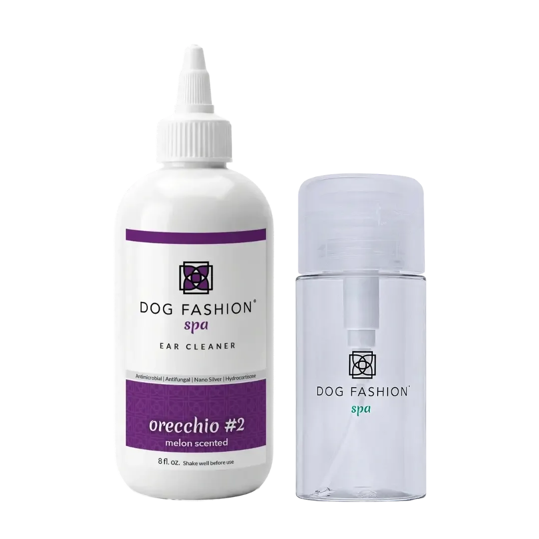 Orecchio #2 Melon Scented Ear Cleaner 8oz with Ear Cleaner Bottle by Dog Fashion Spa - Image 2