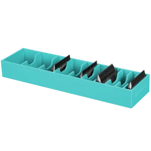 Wide 10 Blades/Combs Guard Holder Aqua by PetStore.Direct