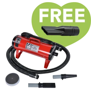 K9 II Dog Dryer Two-Speed with Free Water Peeler Attachment by Electric Cleaner