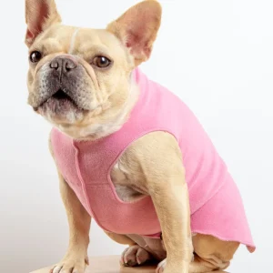 Stretch Fleece Pullover in Rose Pink