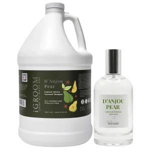 D’Anjou Pear Limited-Edition Seasonal Shampoo Gallon and Perfume 100ml by iGroom