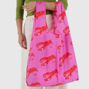 Pink Lobster Big Baggu Reusable Bag (FINAL SALE)