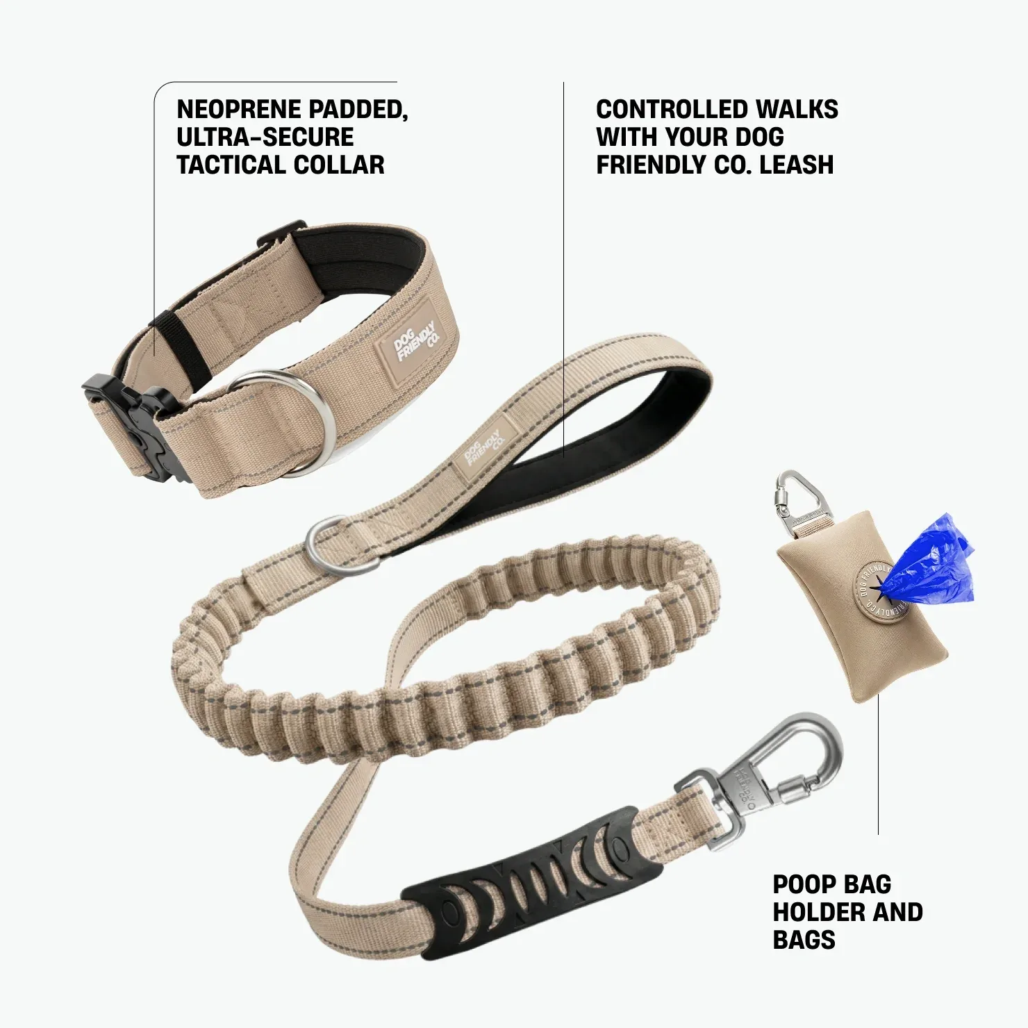 Collar Walk Set - Brown - Image 2