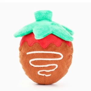 Chocolate Strawberry 2-in-1 Squeaky Dog Toy