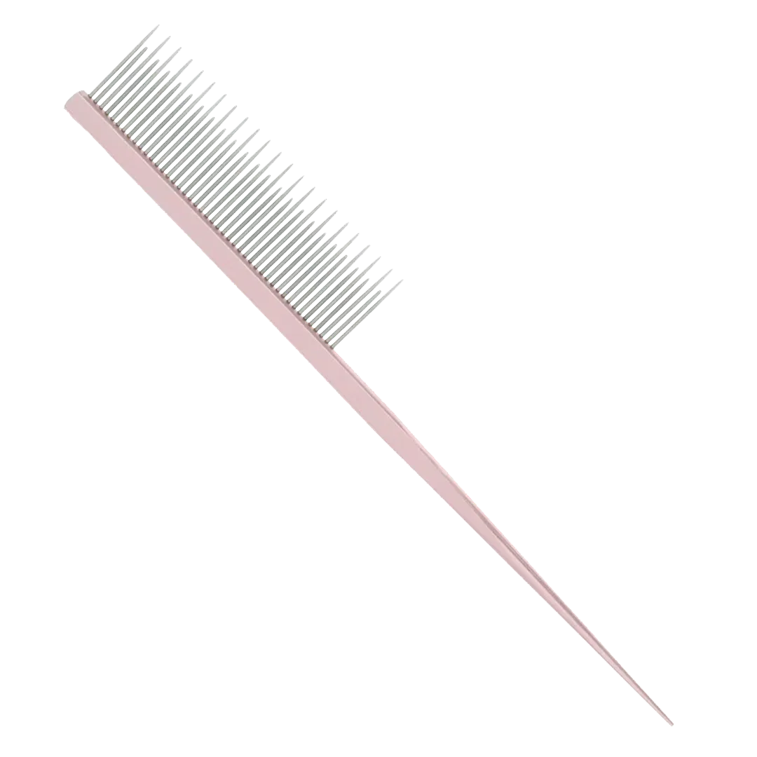 7" Pink Rat Tail Dematting Comb by PetStore.Direct
