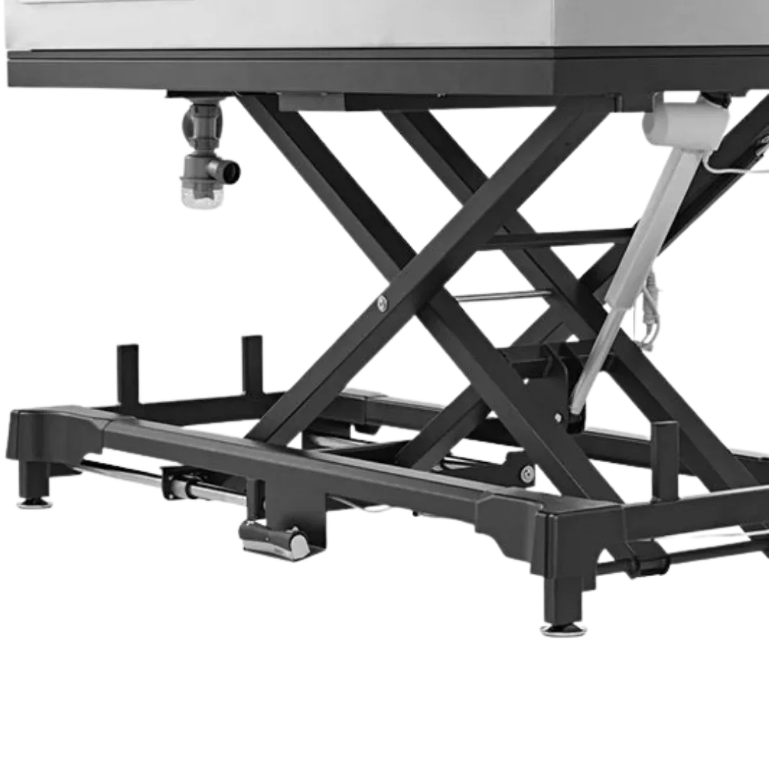 50" Dog Grooming Electric Tub with Lift-up Door Black by Waggz - Image 2