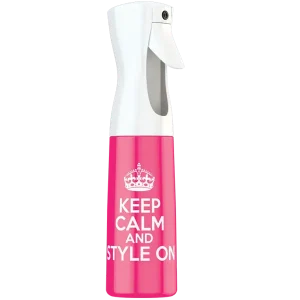 Continuous Spray Bottle Keep Calm Pink