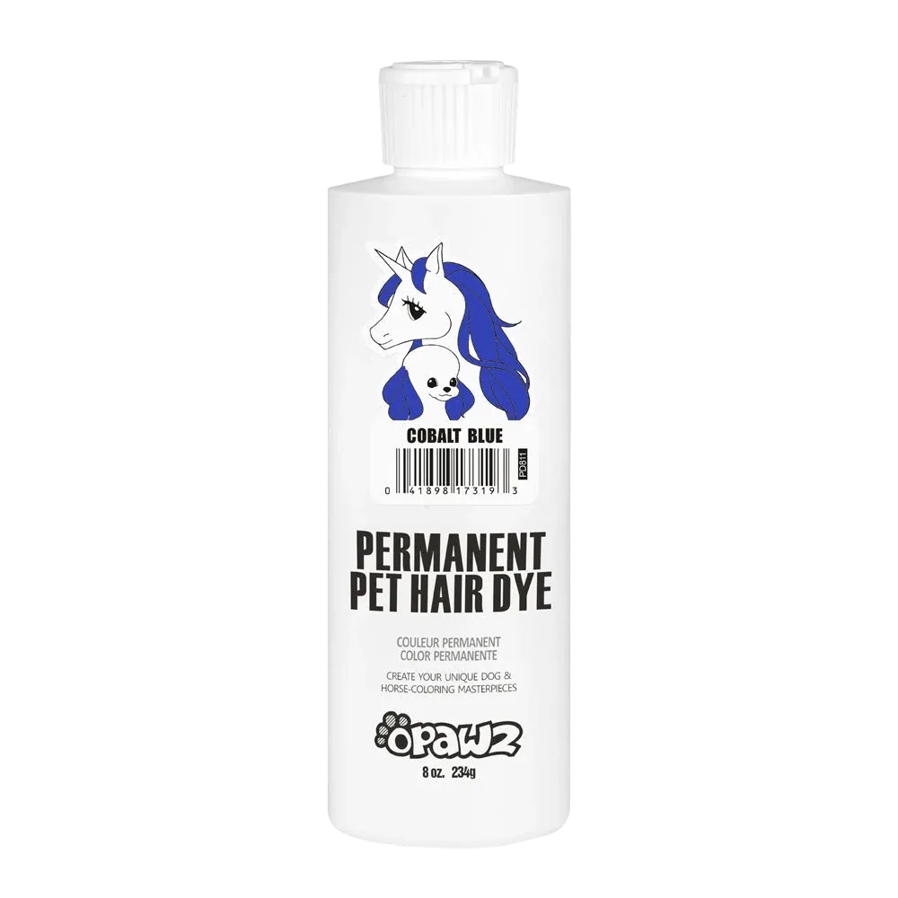 Permanent Dog Hair Dye Cobalt Blue 8oz by Opawz