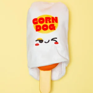 Corn dog Dog Squeaky + Crinkle Dog Toy (FINAL SALE)