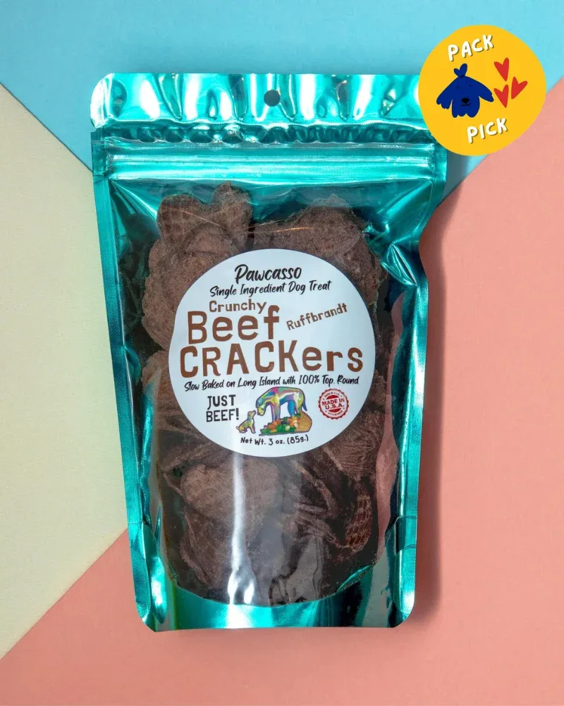Crunchy Beef Crackers Dog Treats (Made in the USA)