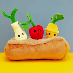 Vegetable Garden Interactive Plush Dog Toy