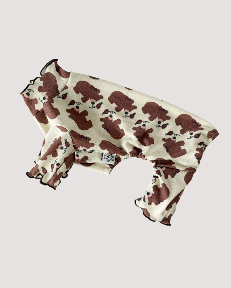 Bear & Ladybug Dog Onesie