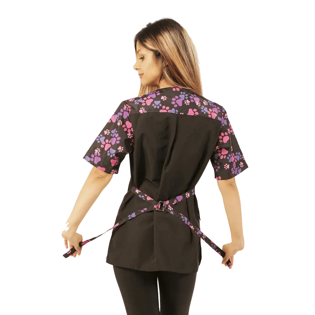 Pink & Purple Pawprint Bathing Jacket by Ladybird Line - Image 2
